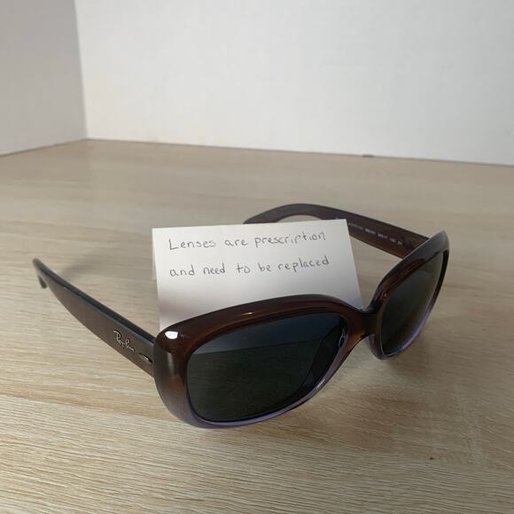 Ray-Ban RB4101 JACKIE OHH Sunglasses 860/51 2N Brown FRAMES ONLY Italy 58-17-135 - Picture 1 of 8